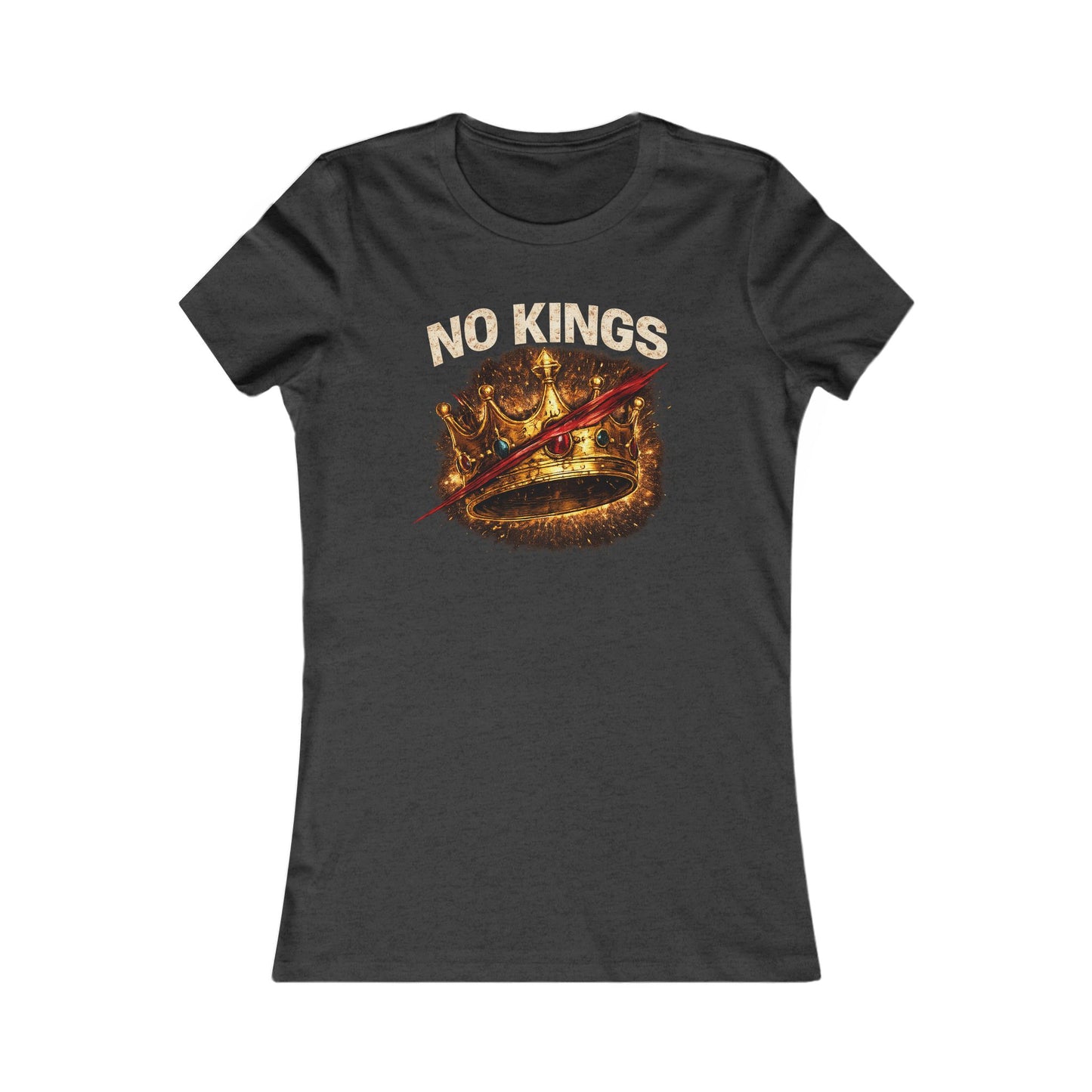 Women's NO KINGS — Crown Slashed T-Shirt