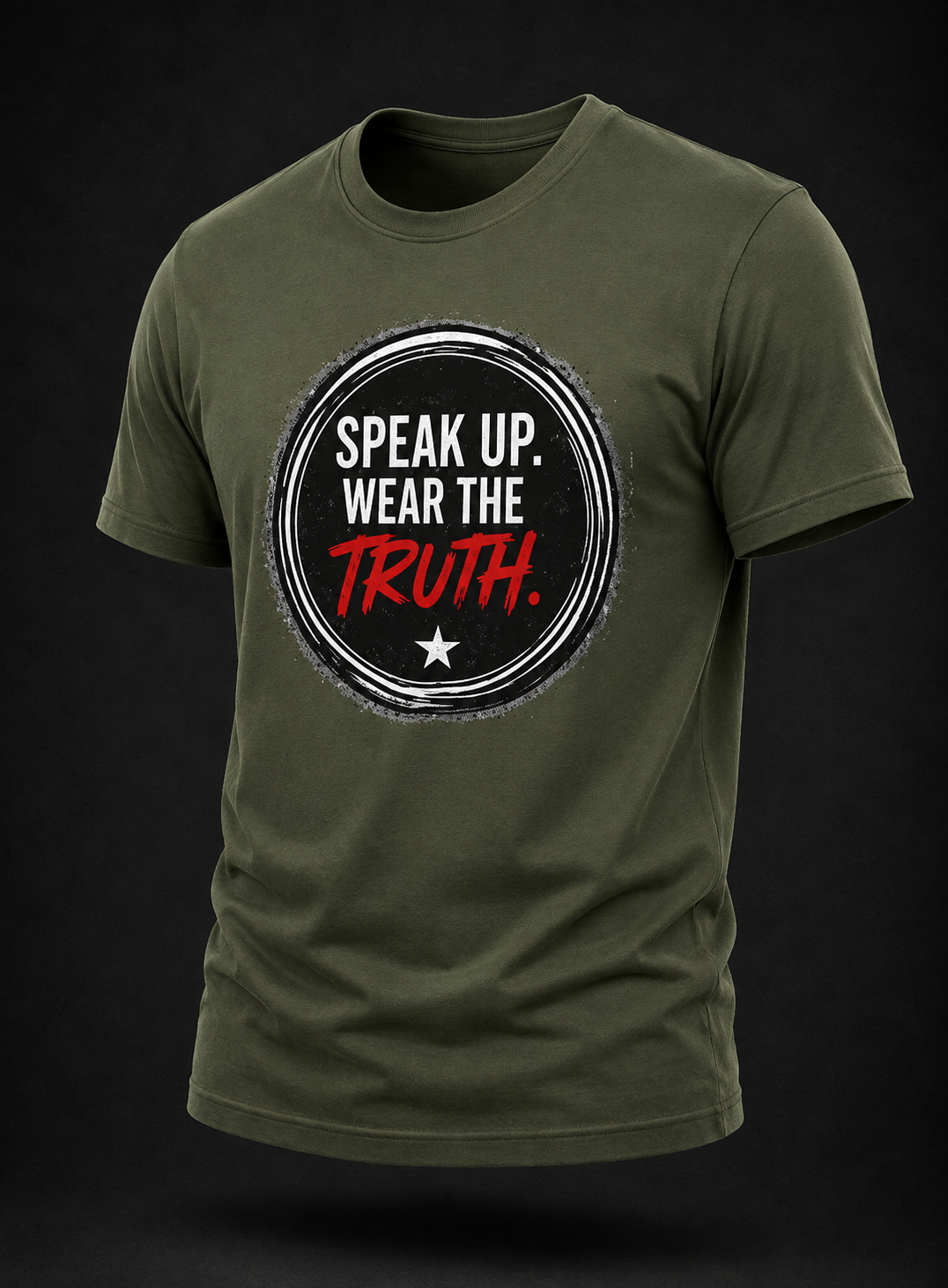 Speak Up. Wear the Truth.™ Circle of Truth Graphic Tee - Dark