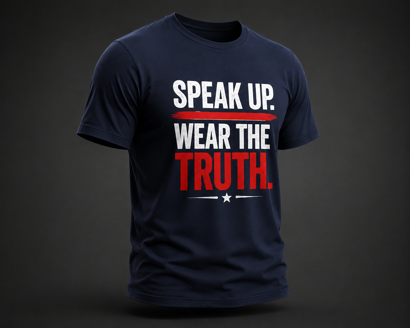 Speak Up. Wear the Truth.™ Distressed Graphic Tee
