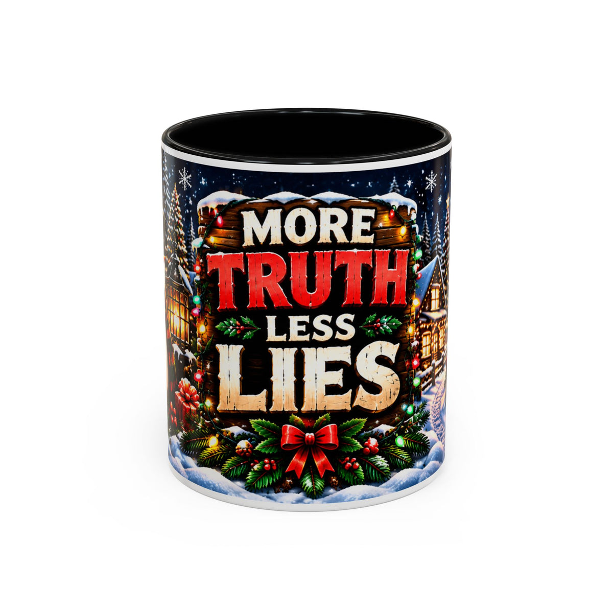 More Truth. Less Lies. Christmas Mug