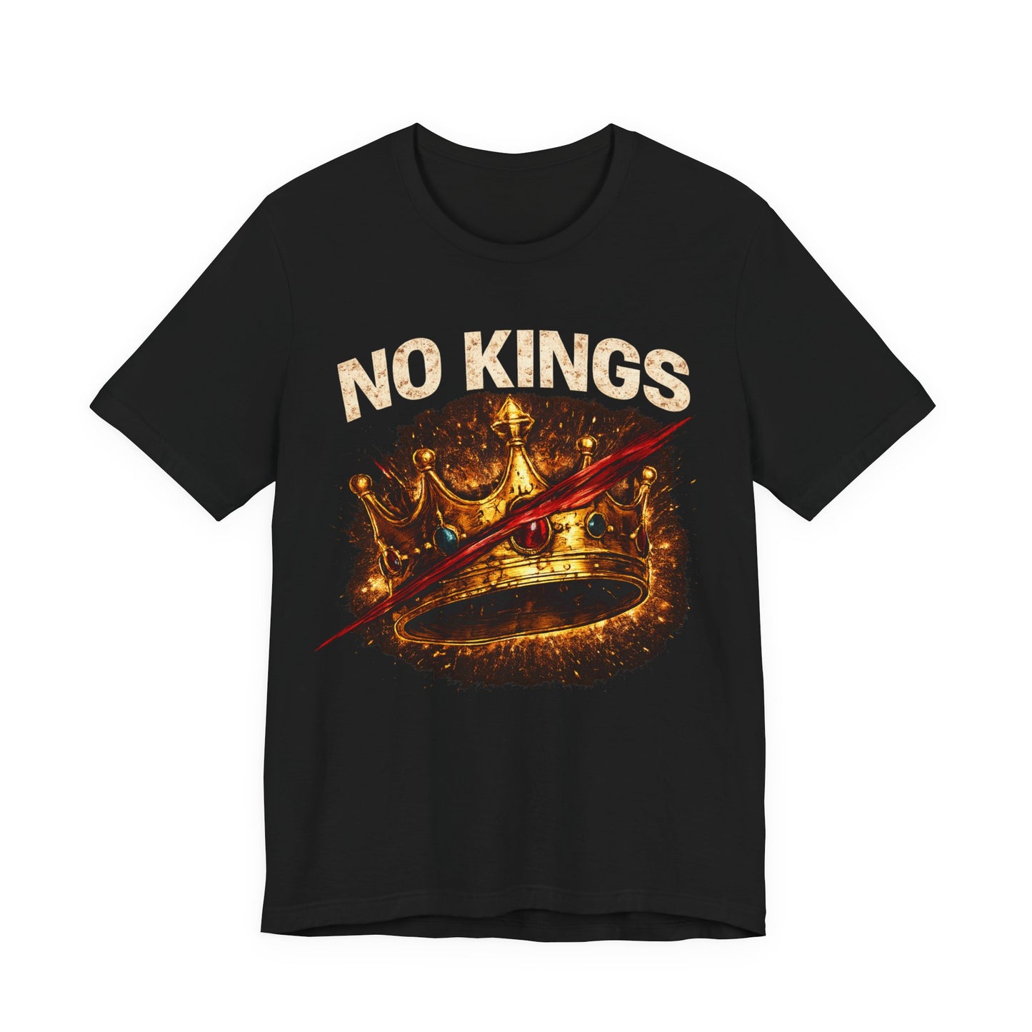 NO KINGS — Crown Slashed Men's T-Shirt
