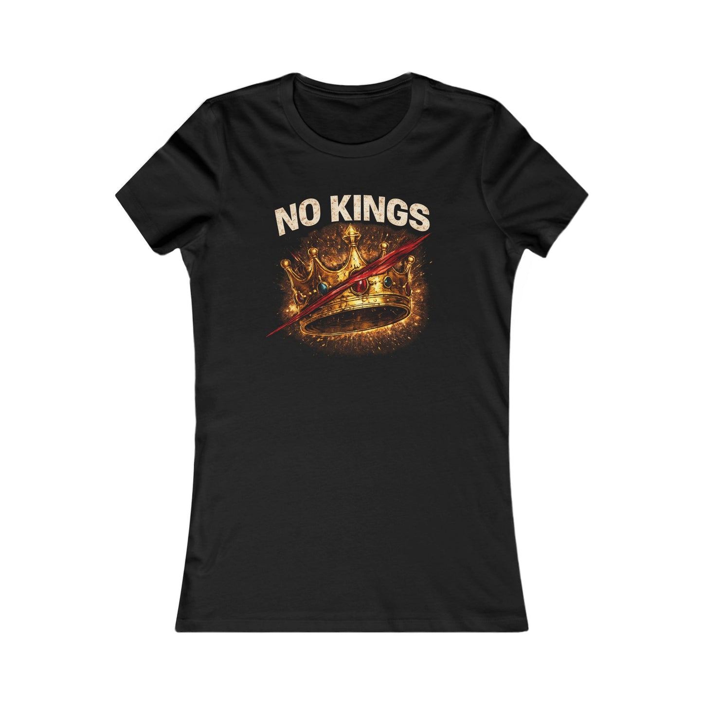 Women's NO KINGS — Crown Slashed T-Shirt
