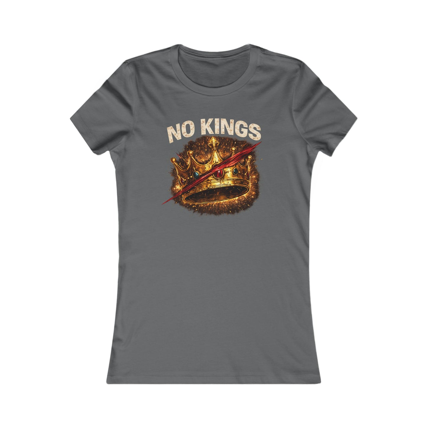 Women's NO KINGS — Crown Slashed T-Shirt