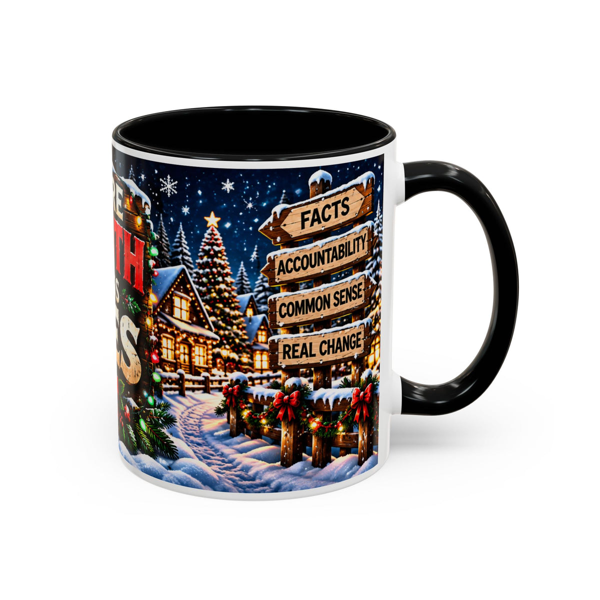 More Truth. Less Lies. Christmas Mug