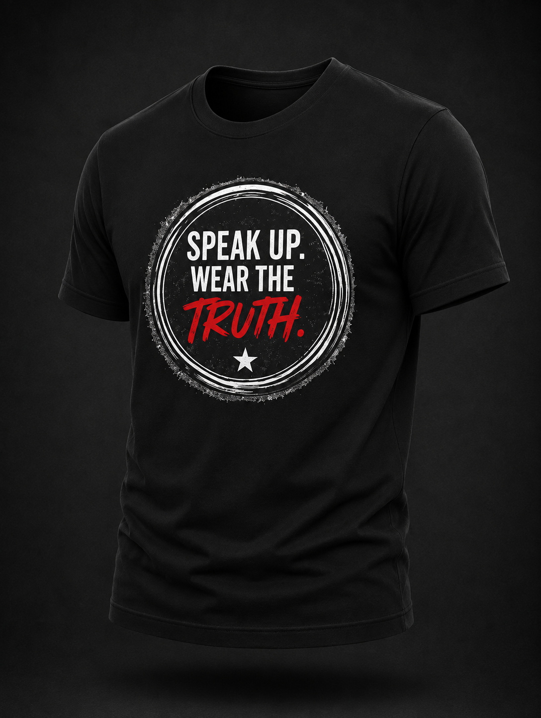 Speak Up. Wear the Truth.™ Circle of Truth Graphic Tee - Dark