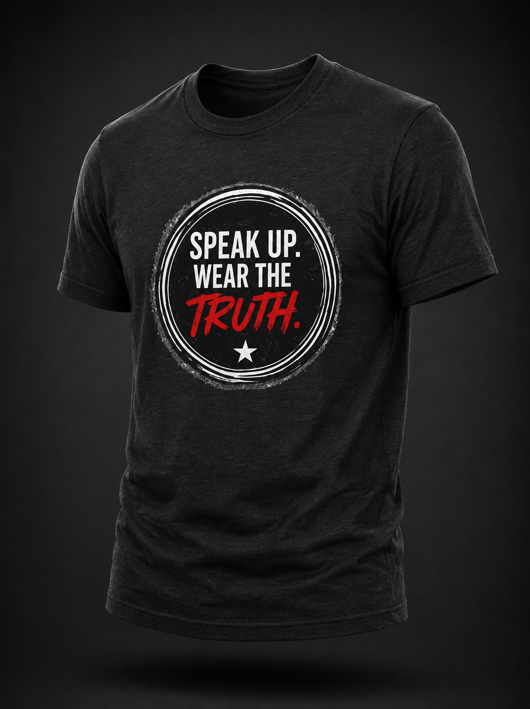 Speak Up. Wear the Truth.™ Circle of Truth Graphic Tee - Dark