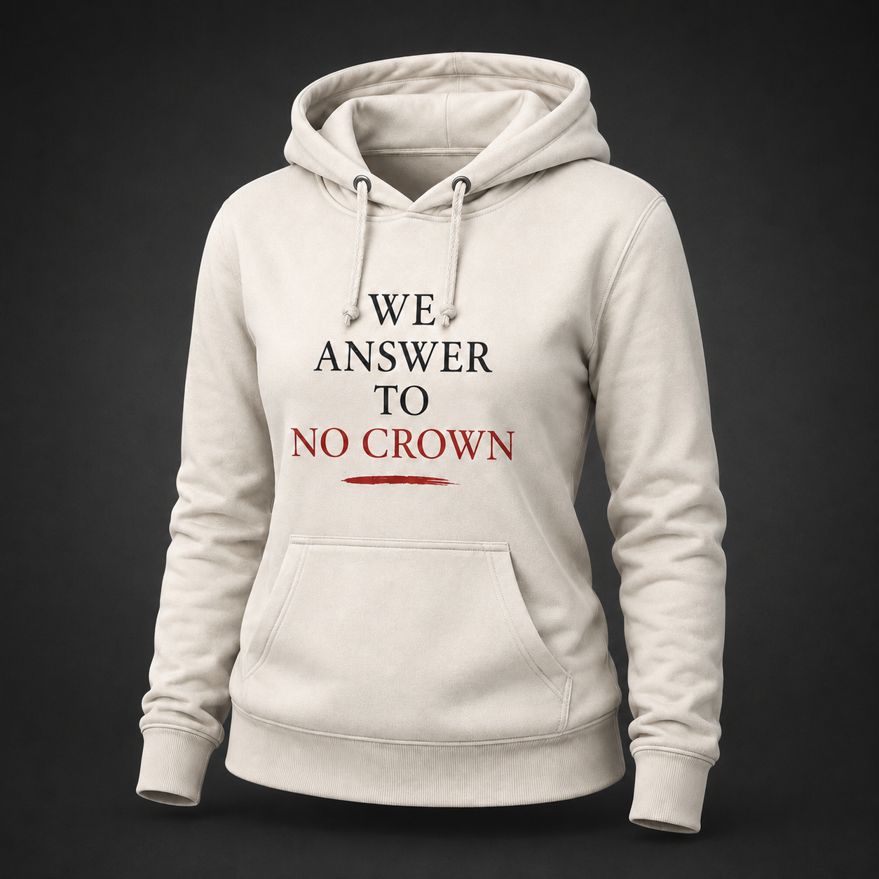 We Answer to No Crown Statement Tee