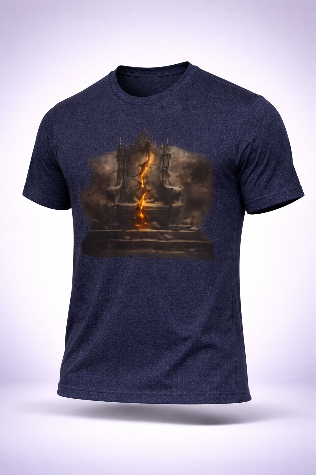 NO KINGS — CRACKED THRONE T-SHIRT