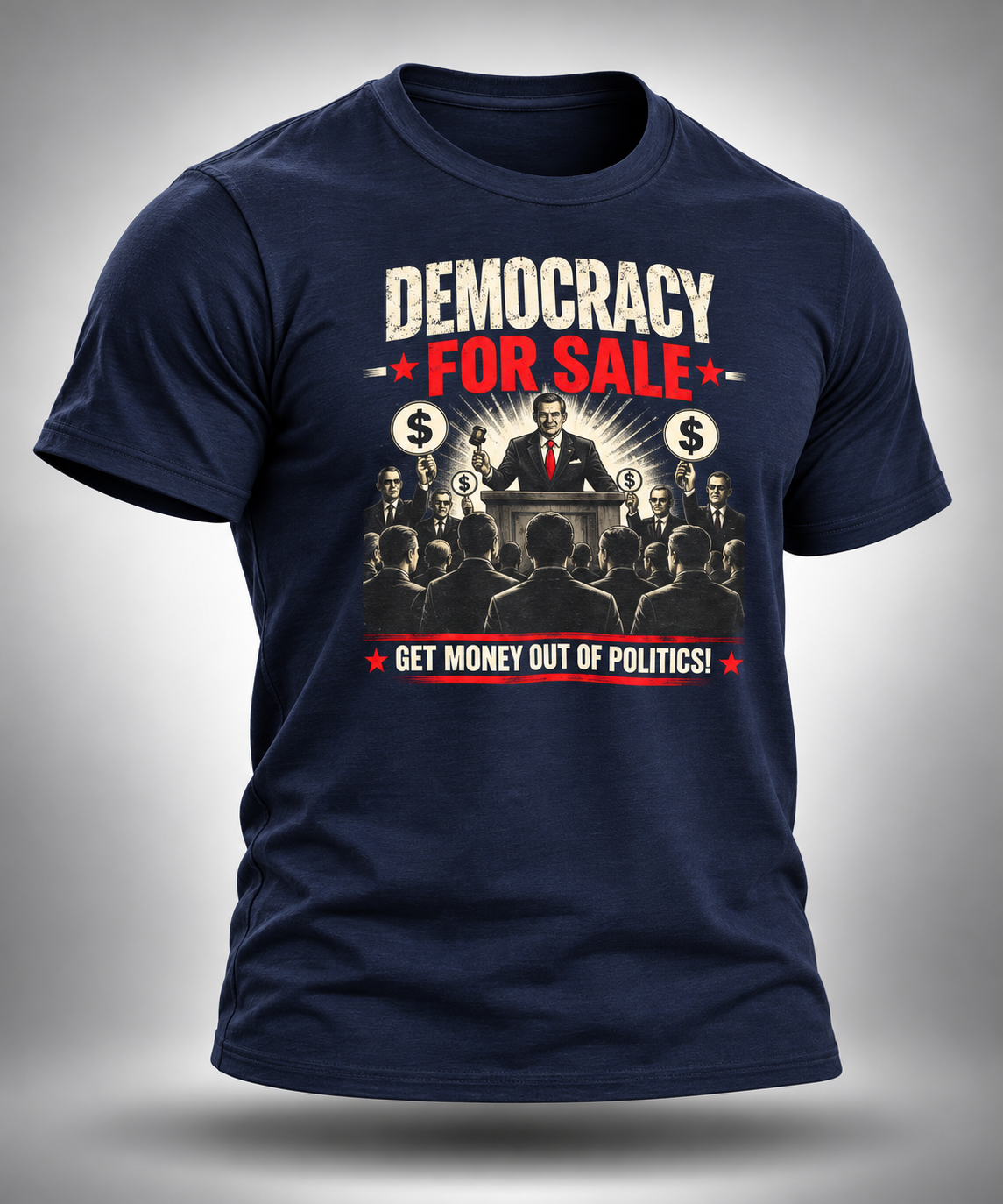 Democracy For Sale | Get Money Out of Politics Tee